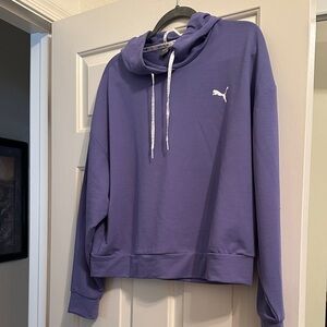 Puma Lavender Hoodie with White Logo